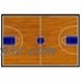 Fun Rugs Supreme TSC-152 Basketball Court Area Rug - Multicolor   